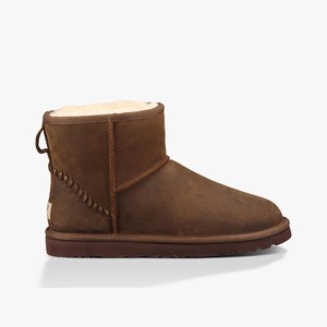 Ugg Classic Mini Deco Klassiska Stövlar Herr Bruna (089234DRJ)